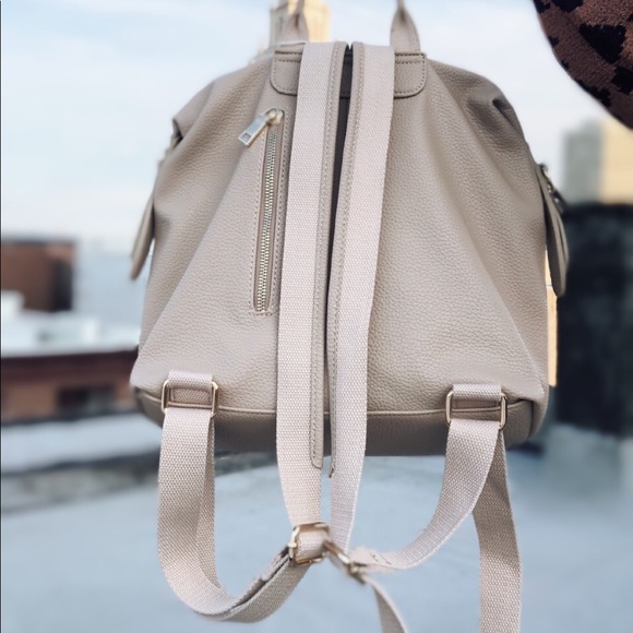 Kenzie Nude Vegan Leather Backpack - Picture 5 of 8